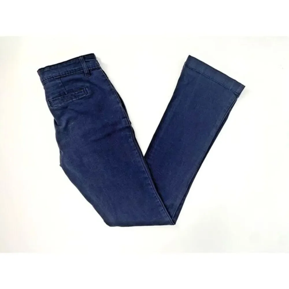 Old Navy Navy Blue Twill Boot Cut Adjustable Waist Girl's Pants Size 14 Slim‎